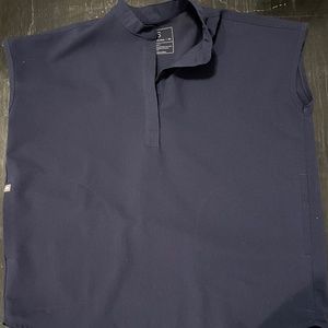 Figs women's navy Rafaela oversized scrub top--XS, navy